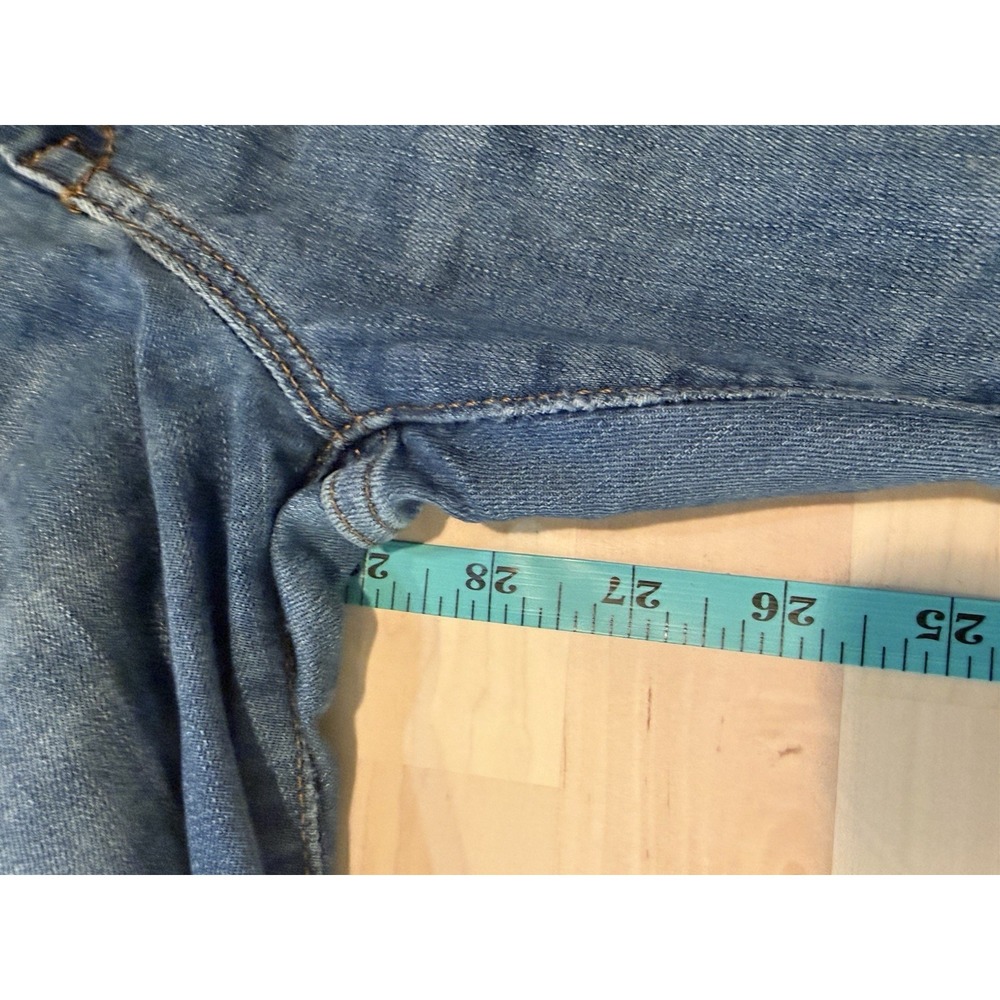 Banana Republic Skinny Jeans Womens 29 Distressed Raw Hem Light Wash Denim - Picture 4 of 6